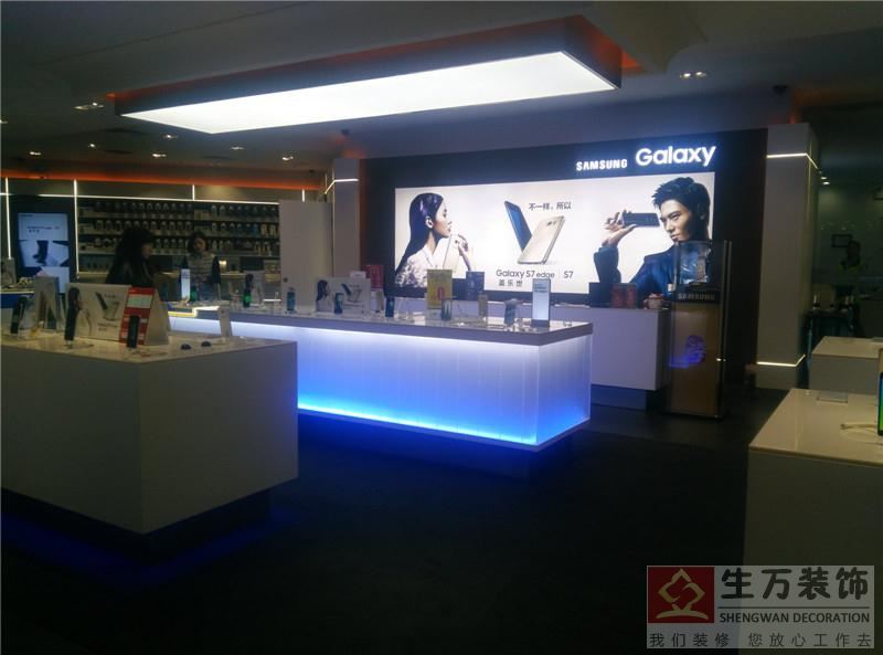 项目类别:正佳广场三星手机营业厅店铺装修设计